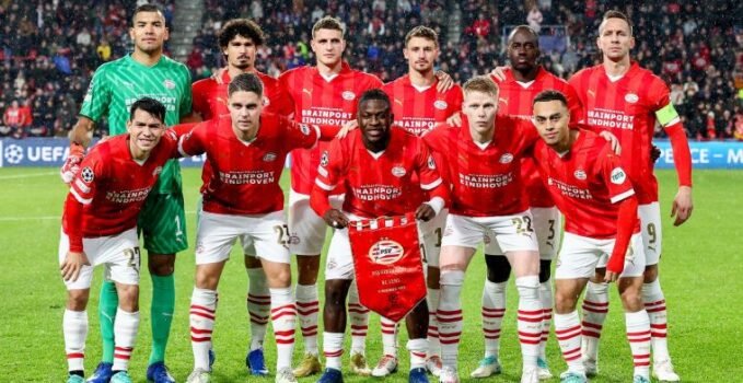 Voetbalschoenen spelers PSV Eindhoven